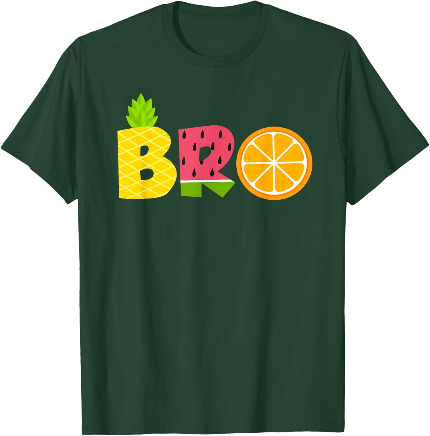 Funny Brother Fruitarian Lover Summer Boys Fruit Slice T-Shirt - T-Shirt | Forest