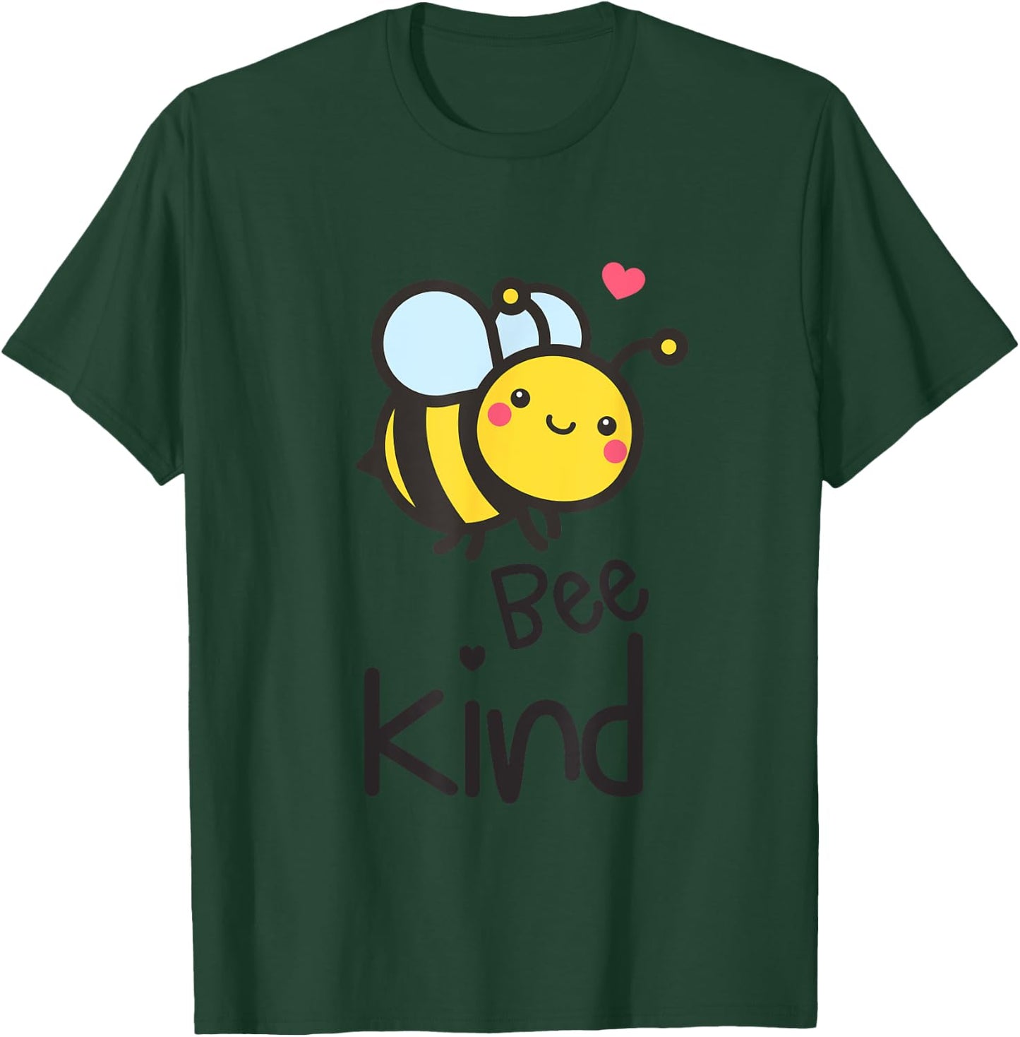 Bee Kind Bumble Bee Anti Bullying Teacher Kindness Matters Women Girls Kids T-Shirt - T-Shirt | Forest