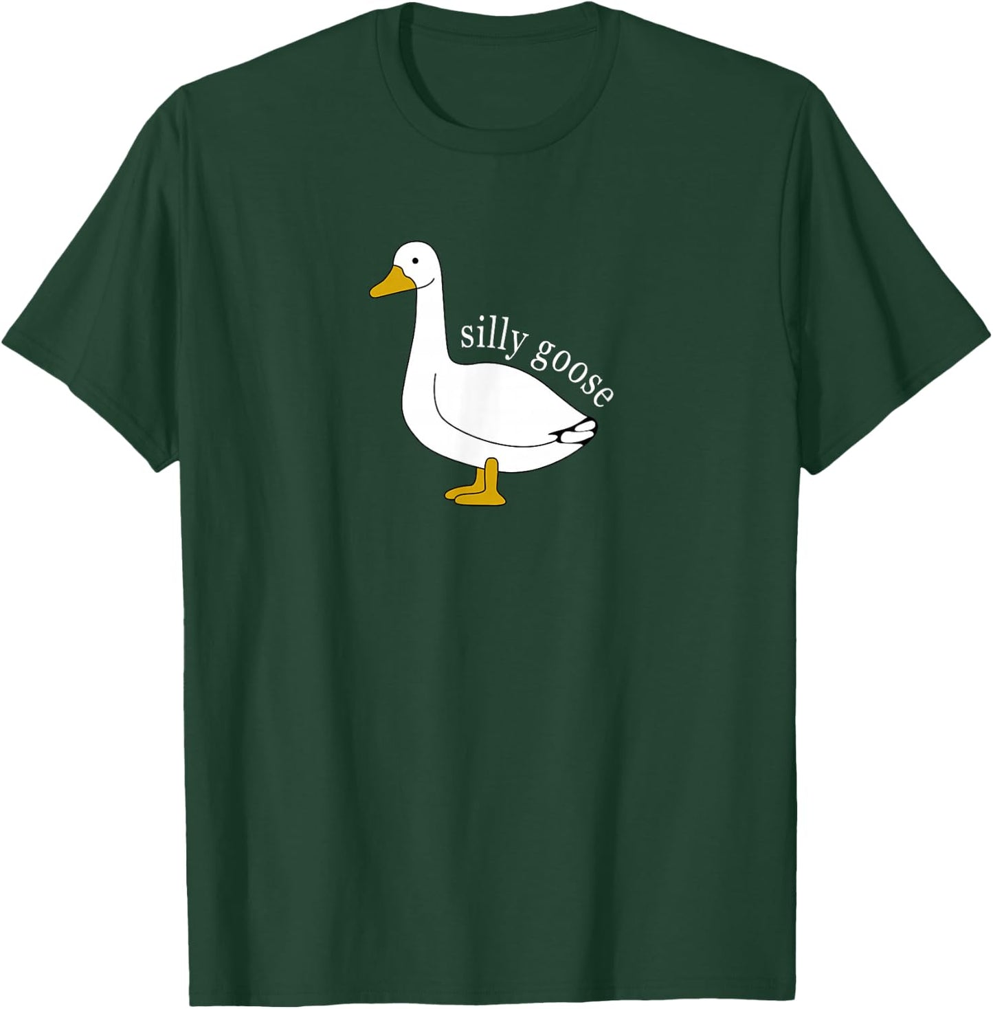 Funny Silly Goose Meme Cute Goose Aesthetic Trendy Clothing T-Shirt - T-Shirt | Forest