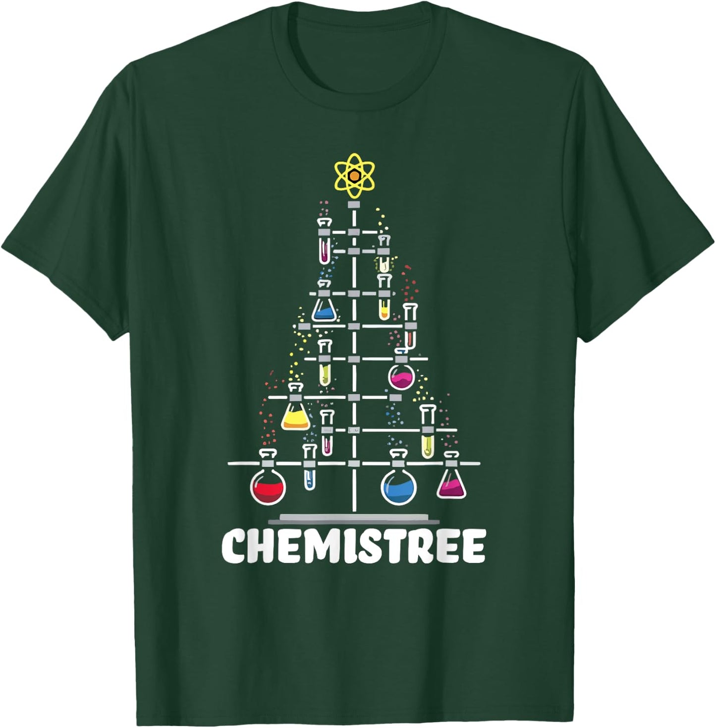Science Christmas Oh Chemist Tree Chemistree Chemistry T-Shirt - T-Shirt | Forest
