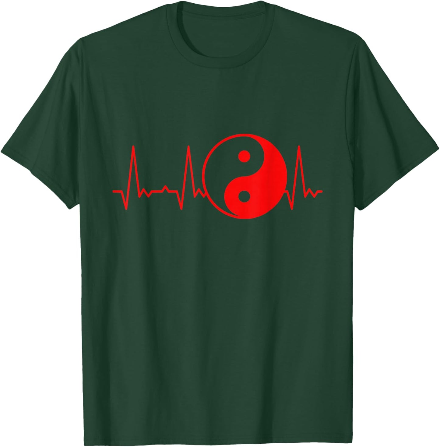 Heartbeat Yin Yang T-Shirt - T-Shirt | Forest