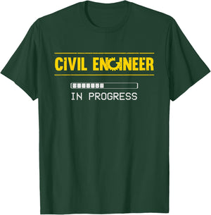 Funny Civil Engineer Engineering Gift Future Civil Engineer T-Shirt - T-Shirt | Forest