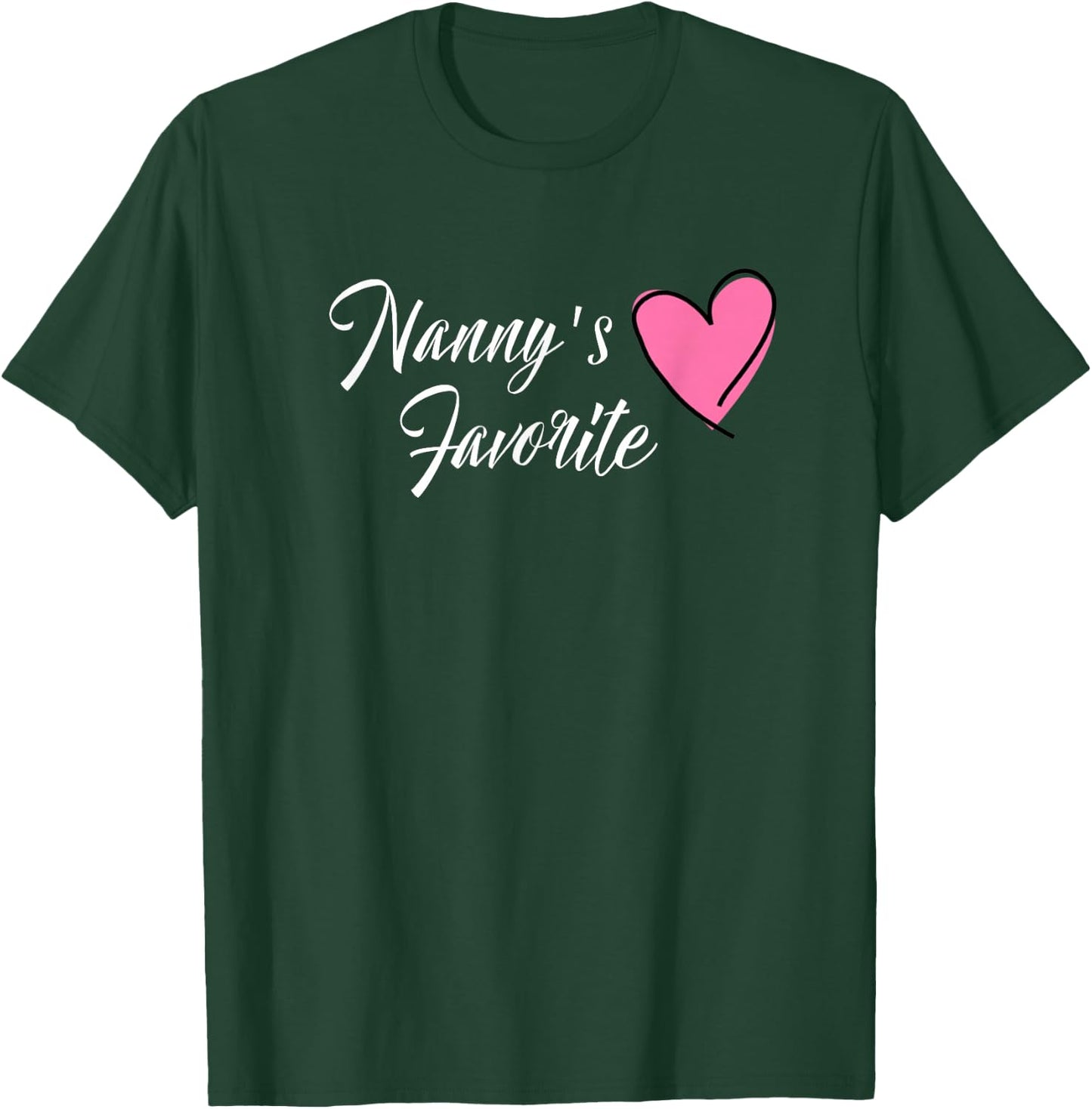 NANNY'S FAVORITE Granddaughter Heart T-Shirt - T-Shirt | Forest
