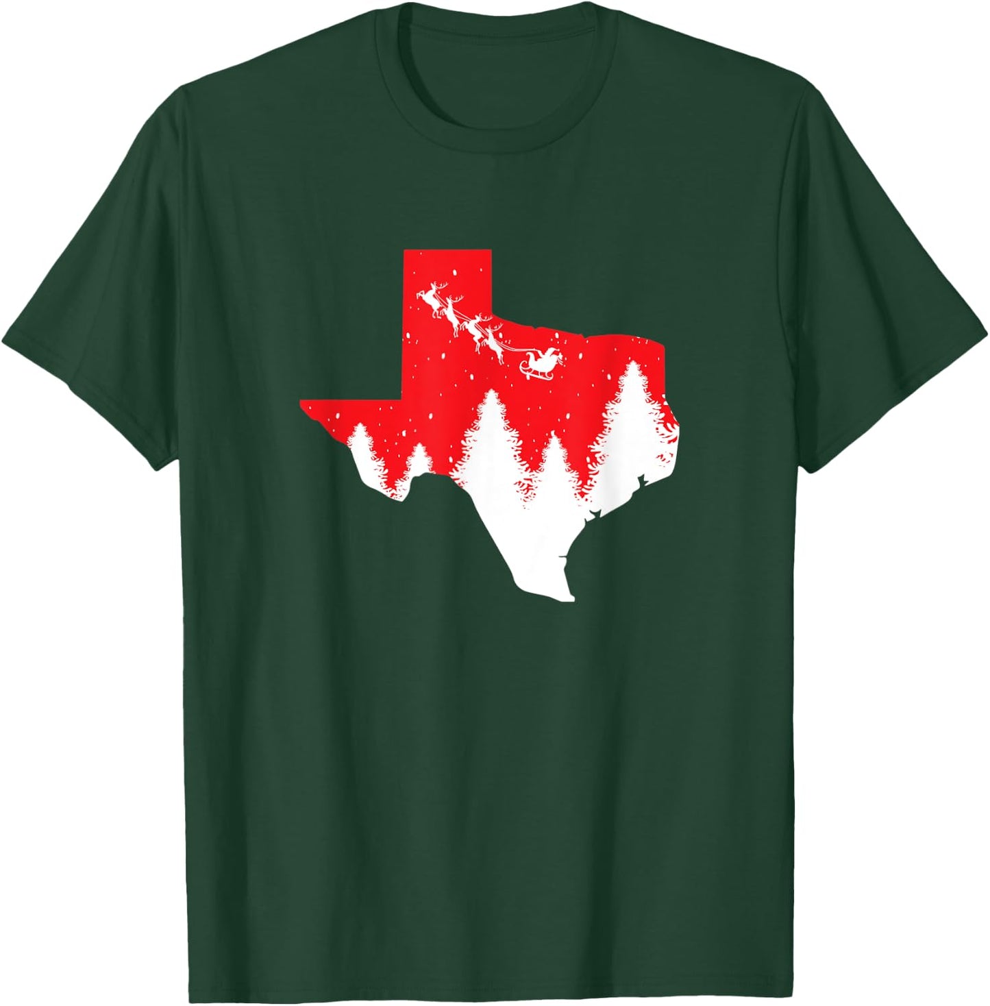 Texas Matching Family Christmas Shirts Pajamas Top T-Shirt - T-Shirt | Forest