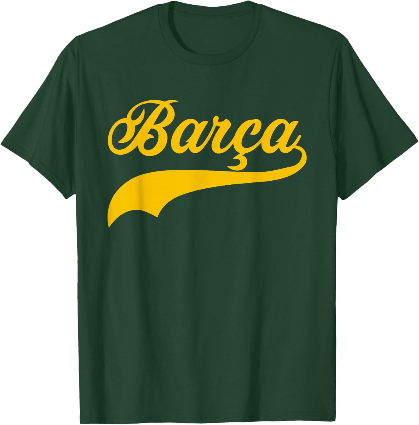 Barcelona Spain Barca Vintage Sports Style T-Shirt - T-Shirt | Forest