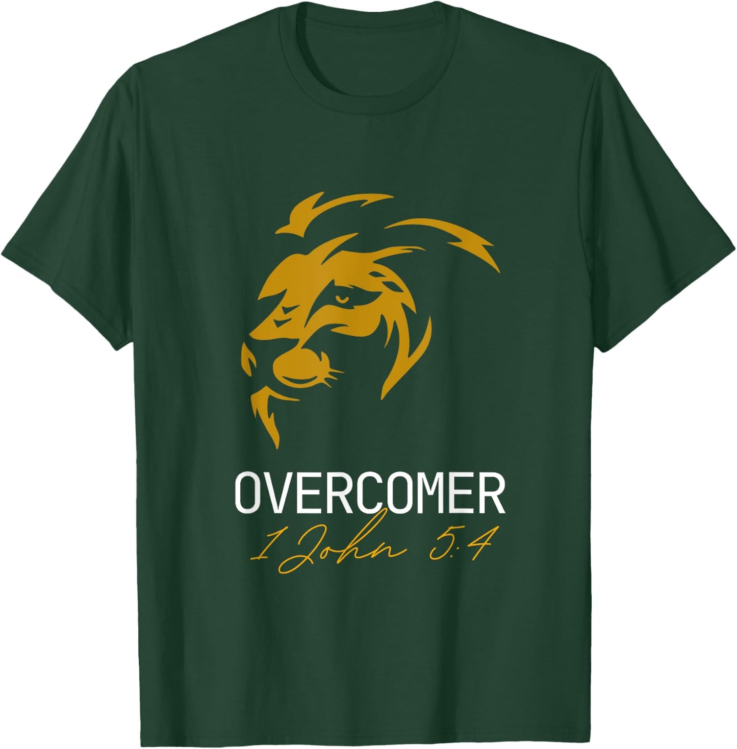 Christian Faith Overcomer Motivational T-Shirt - T-Shirt | Forest