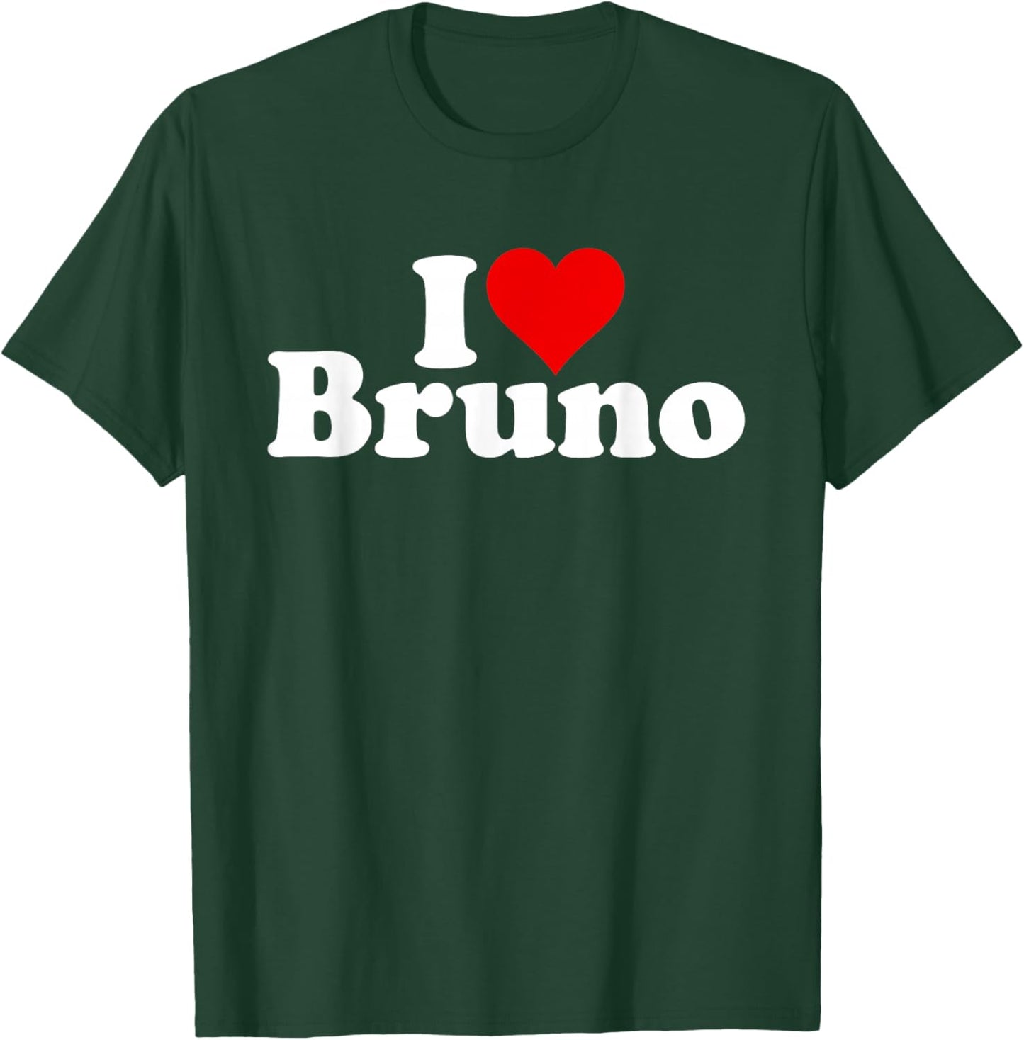 I Love Heart Bruno T-Shirt - T-Shirt | Forest