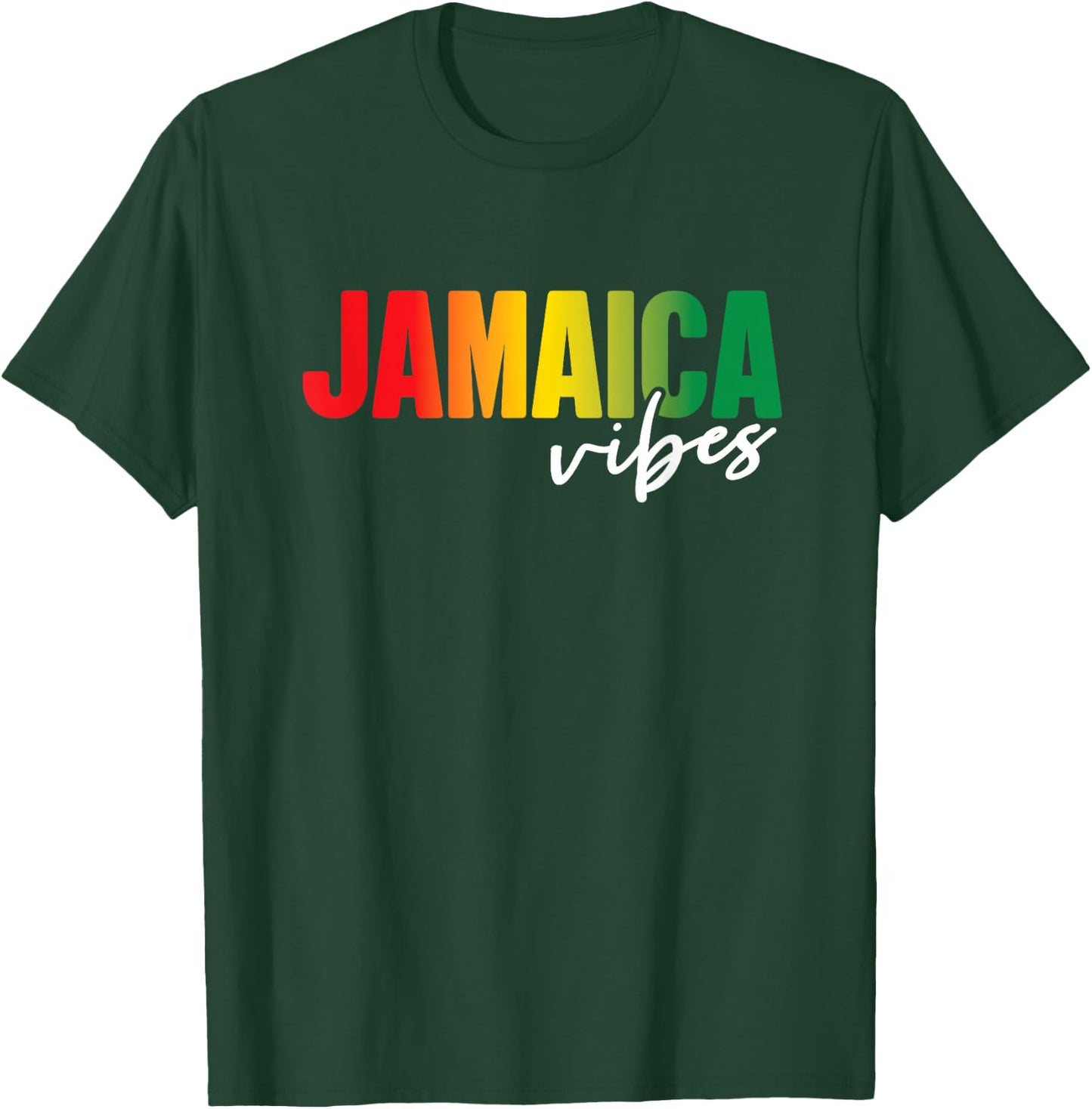 Retro Jamaica Vibes Jamaican Girls Vacation Souvenir T-Shirt - T-Shirt | Forest