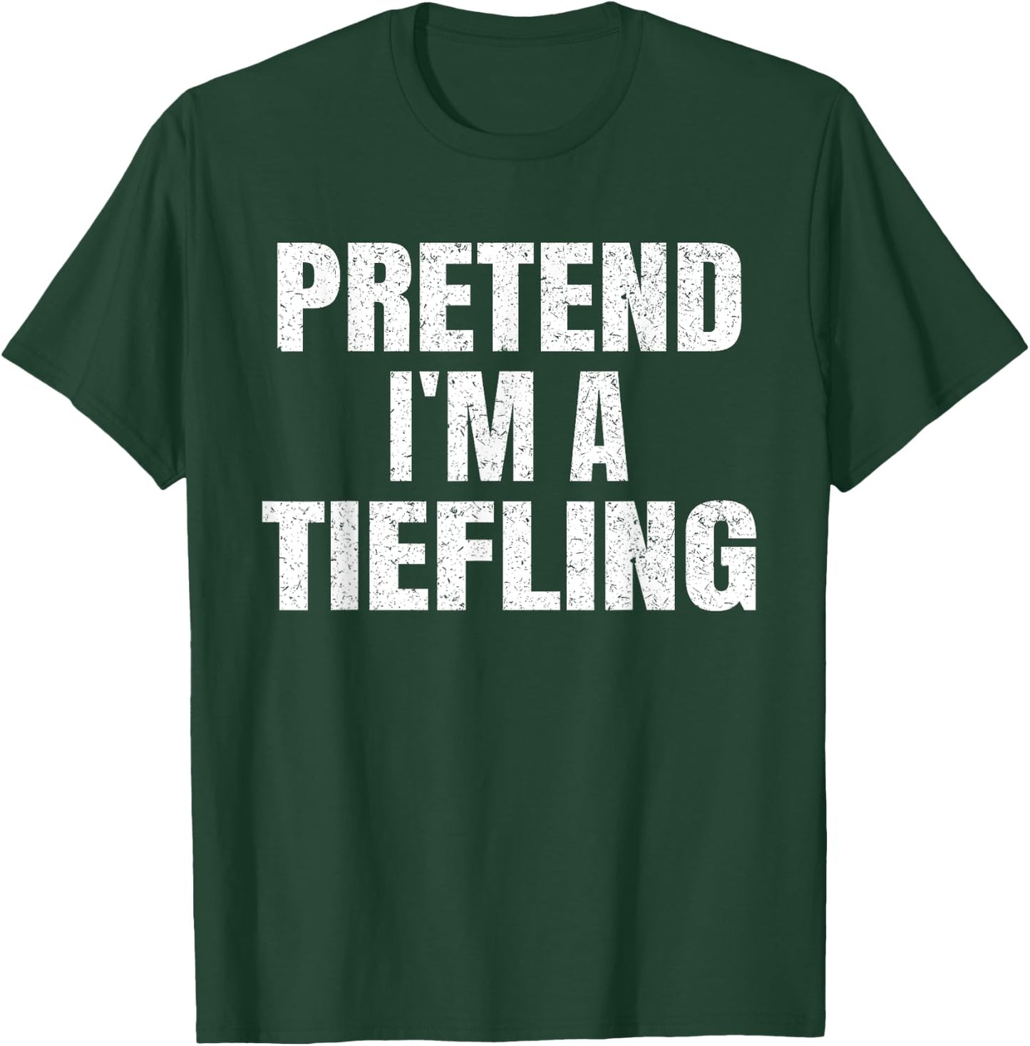 Pretend I'm A Tiefling Easy Halloween Family Group Costume T-Shirt - T-Shirt | Forest