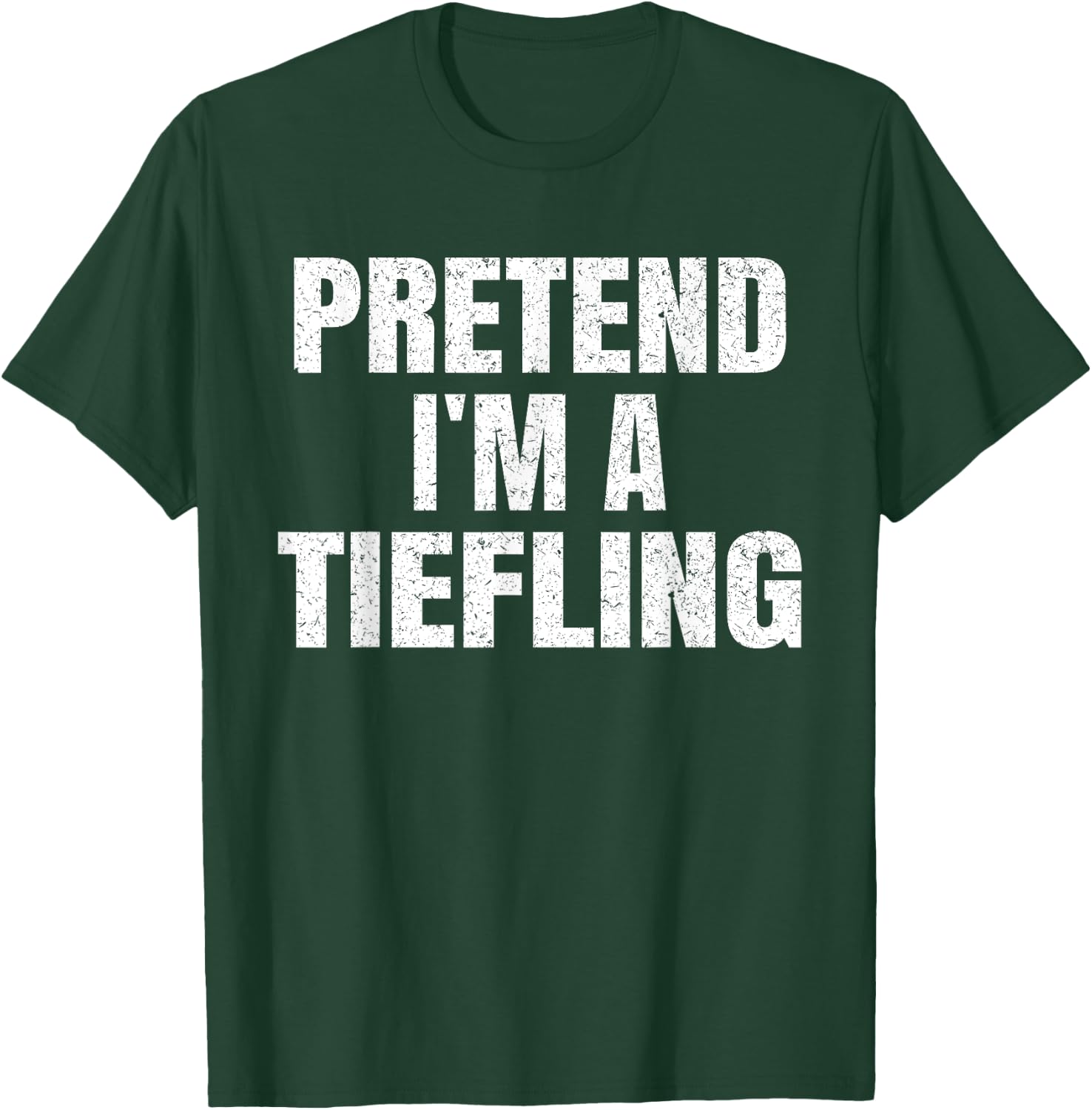 Pretend I'm A Tiefling Easy Halloween Family Group Costume T-Shirt - T-Shirt | Forest