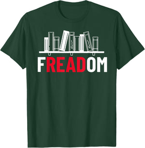 fREADom - I Read Banned Books - Banned Books Week Librarian T-Shirt - T-Shirt | Forest