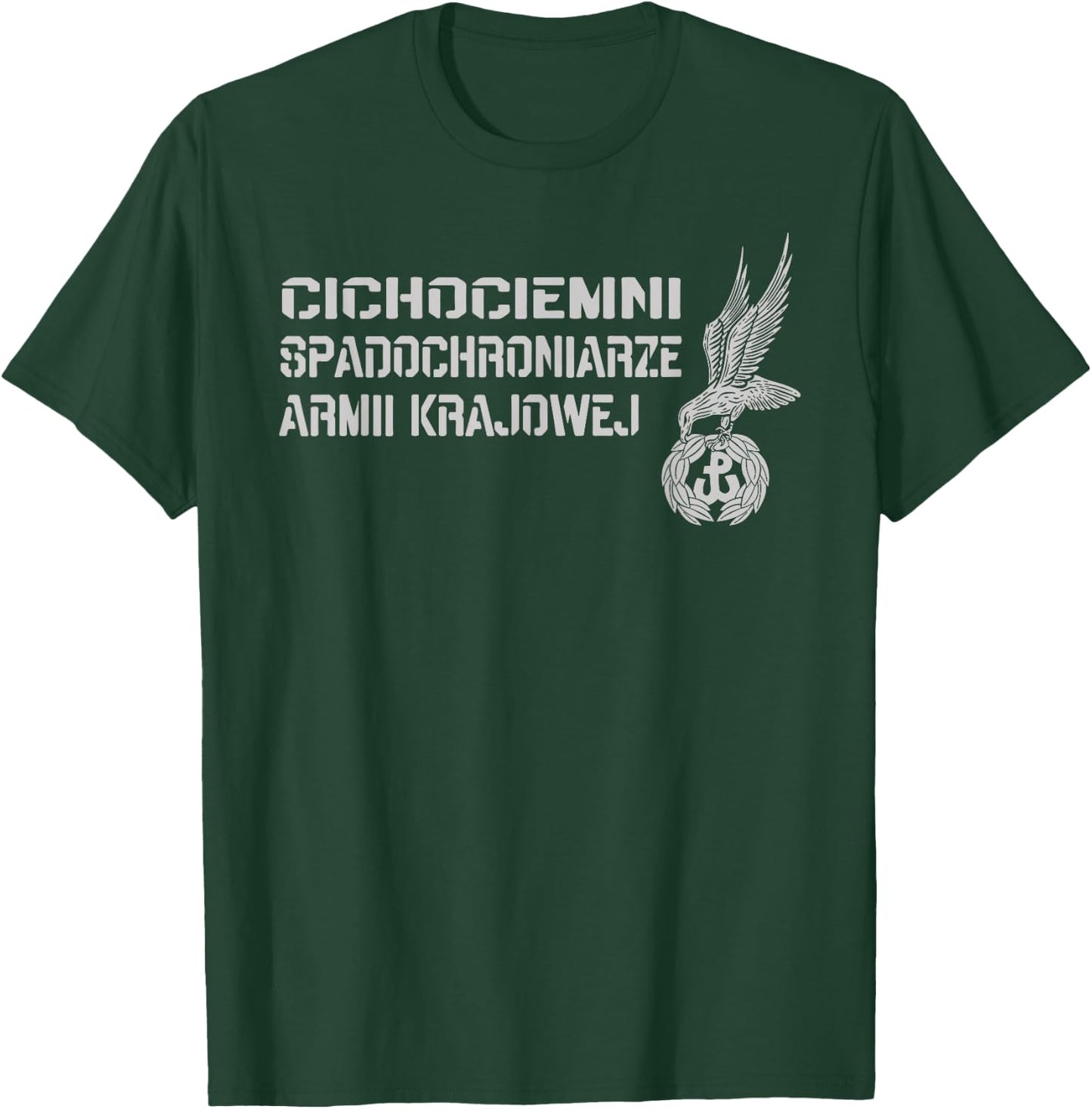 Cichociemni Polish Special Force Paratroopers Military WW2 T-Shirt - T-Shirt | Forest