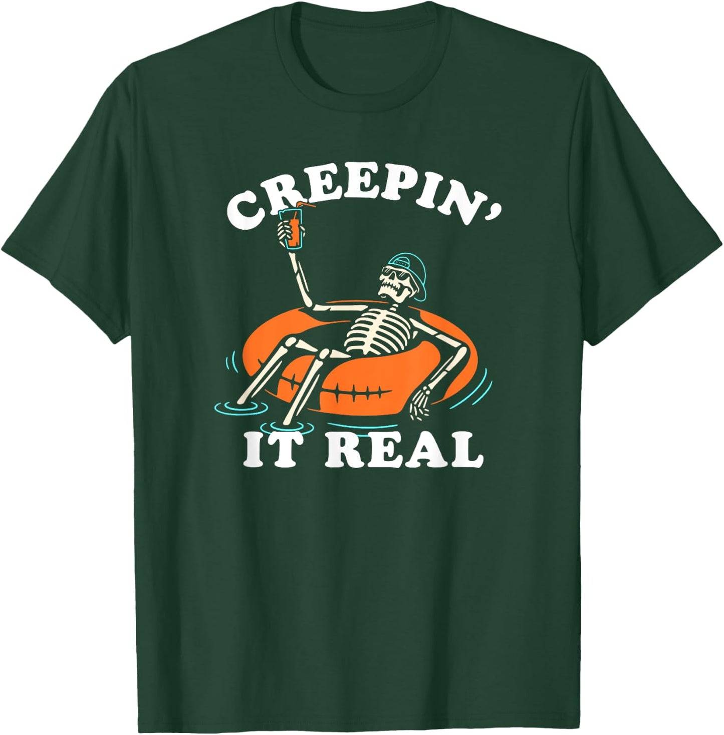 Trendy Halloween Vintage Creepin' it Real T-Shirt - T-Shirt | Forest
