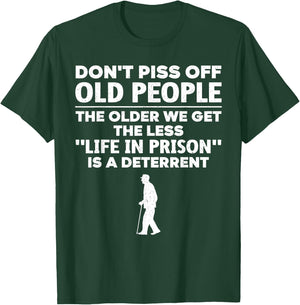 Funny Old People Gag For Grandpa Grandma Men Getting Old T-Shirt - T-Shirt | Forest