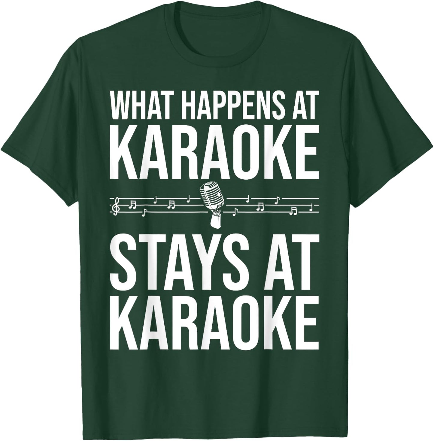 Funny Karaoke Designs Women Singers Music Lovers T-Shirt - T-Shirt | Forest