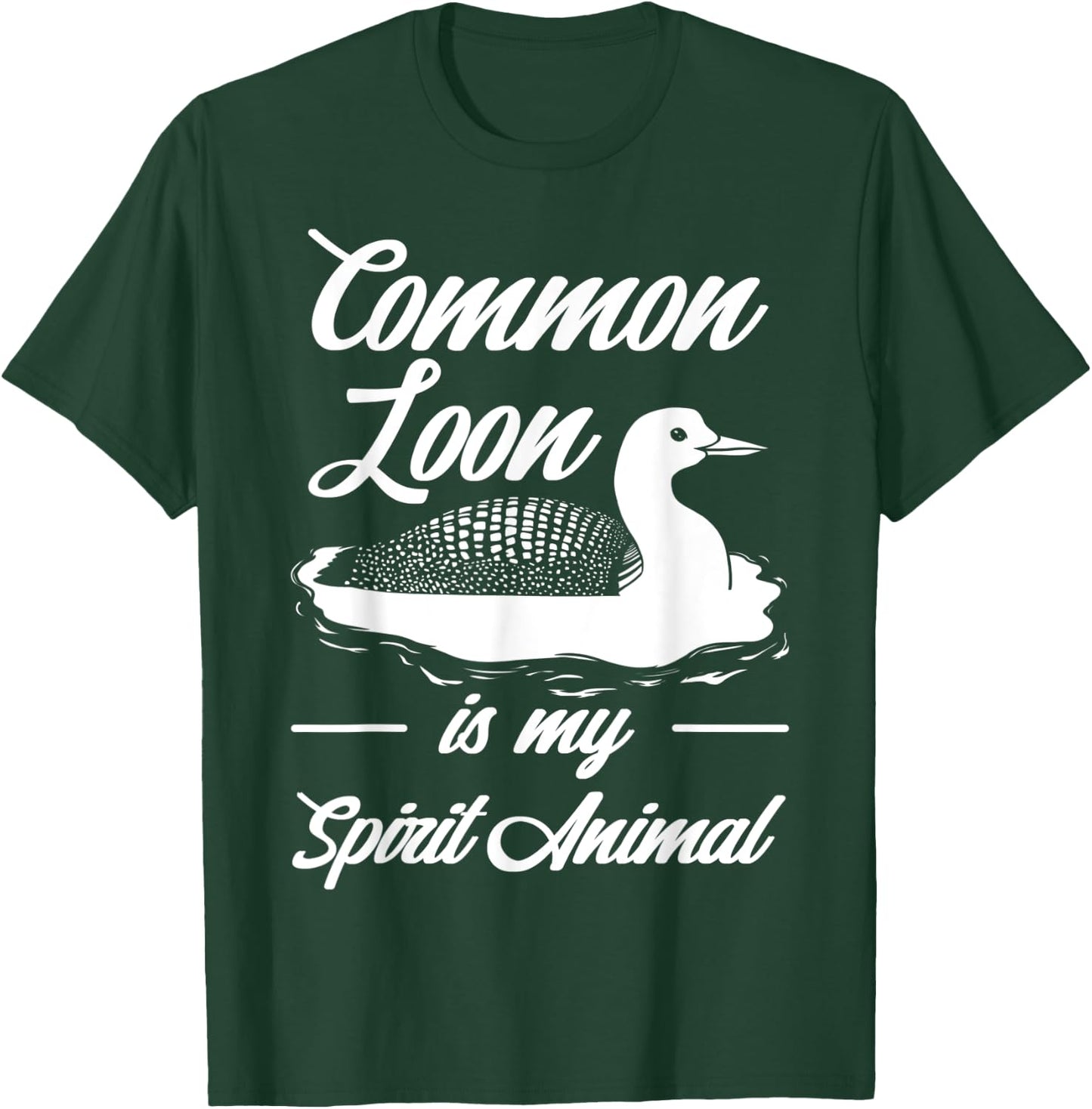 Common Loon Bird Ducks Funny Cute T-Shirt - T-Shirt | Forest