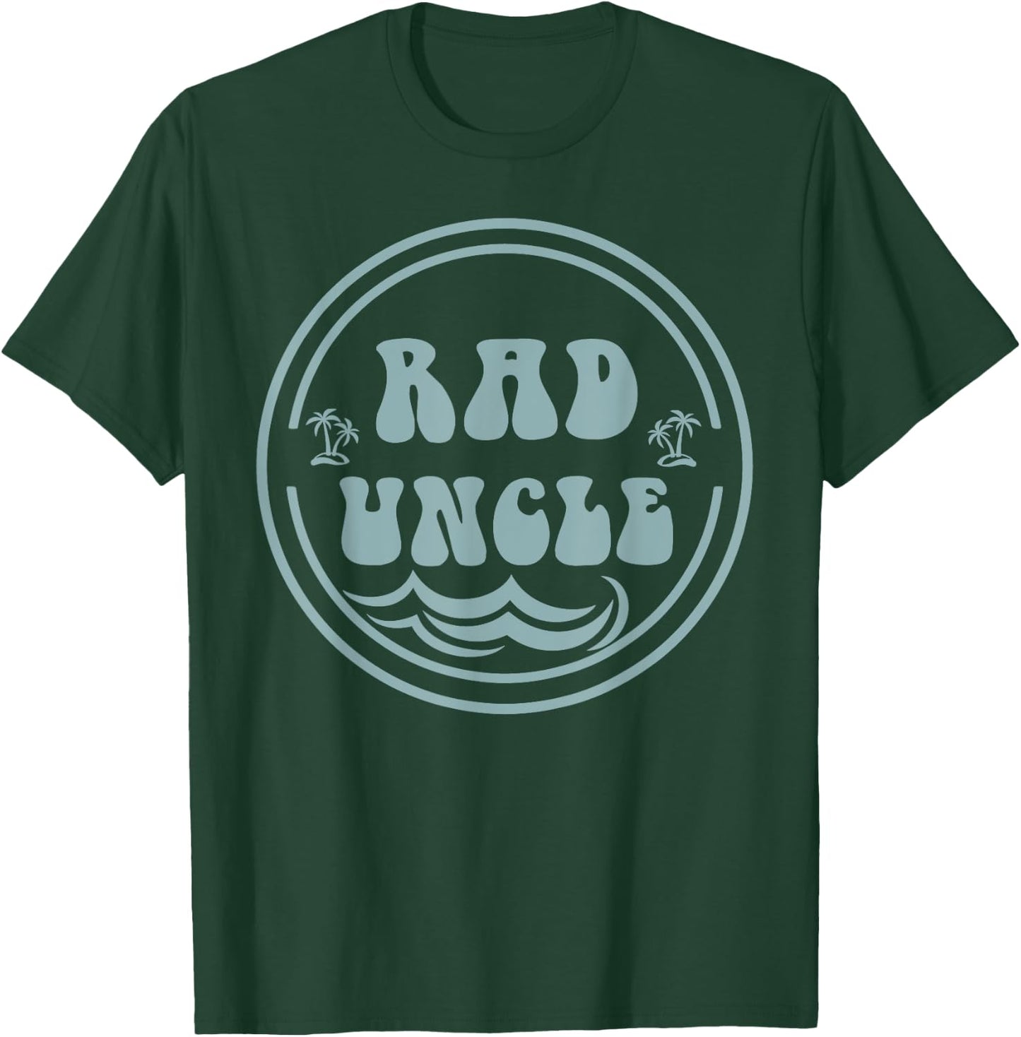 Rad Uncle Surf Matching Birthday The Big One 1st Birthday T-Shirt - T-Shirt | Forest