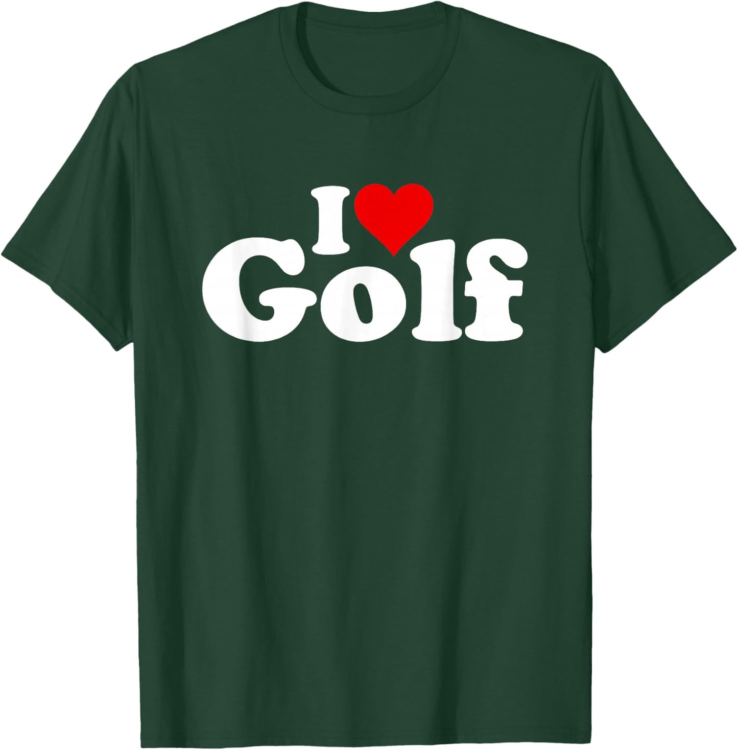 I Love Heart Golf T-Shirt - T-Shirt | Forest