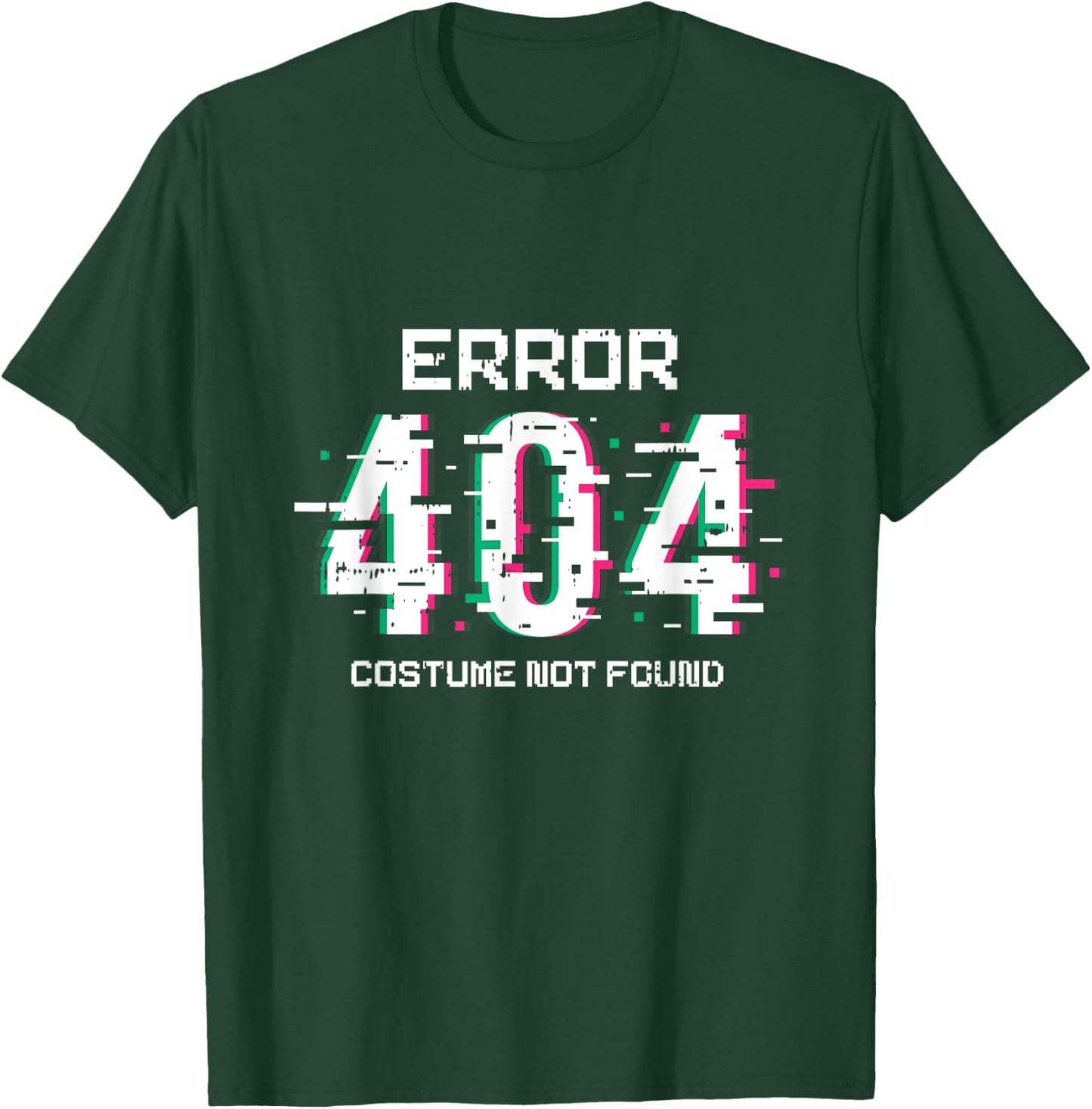 Error 404 Costume Not Found Halloween Funny Coding Coder T-Shirt - T-Shirt | Forest