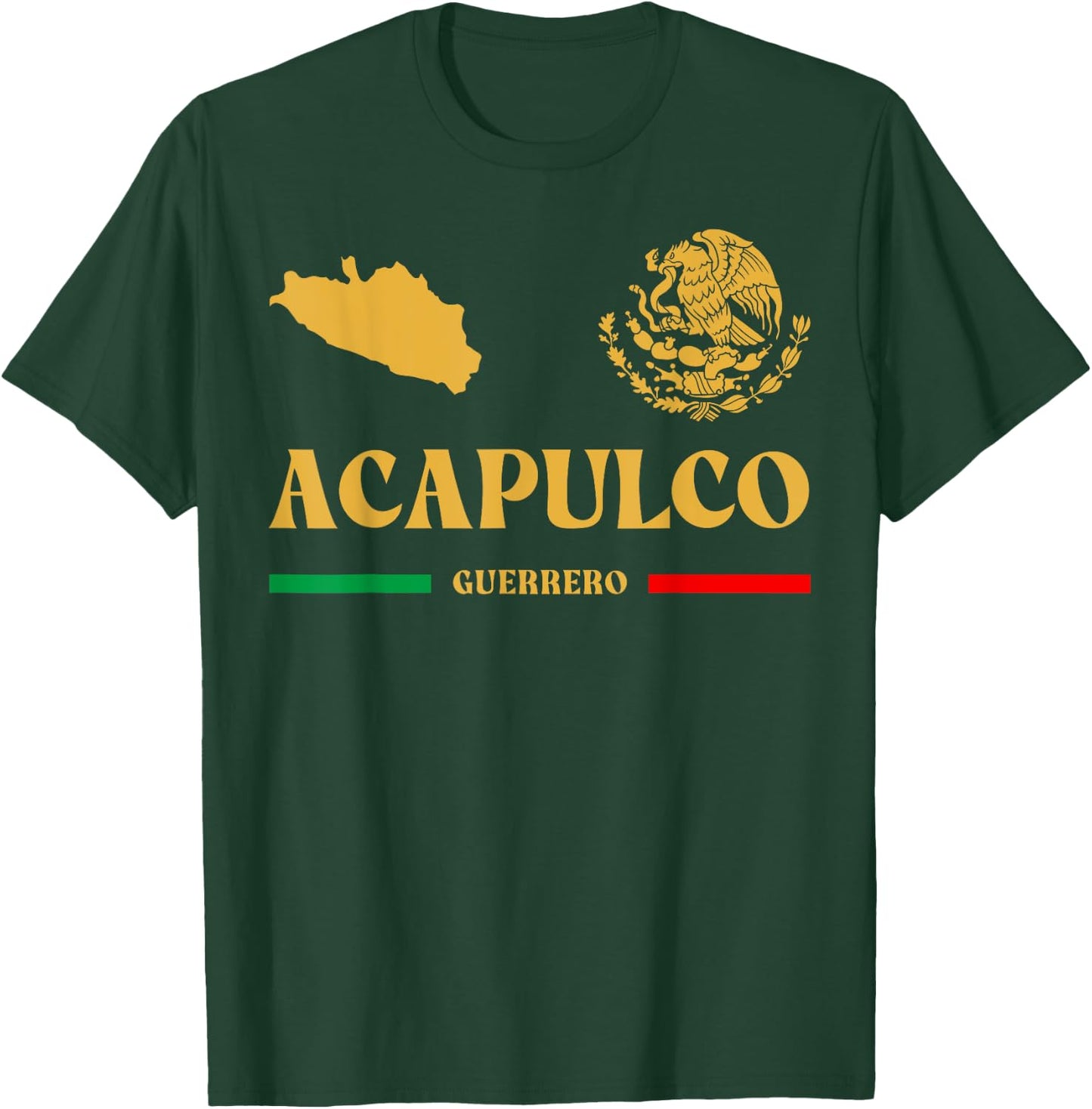 Acapulco Emblem, Acapulco Guerrero, Acapulco T-Shirt - T-Shirt | Forest