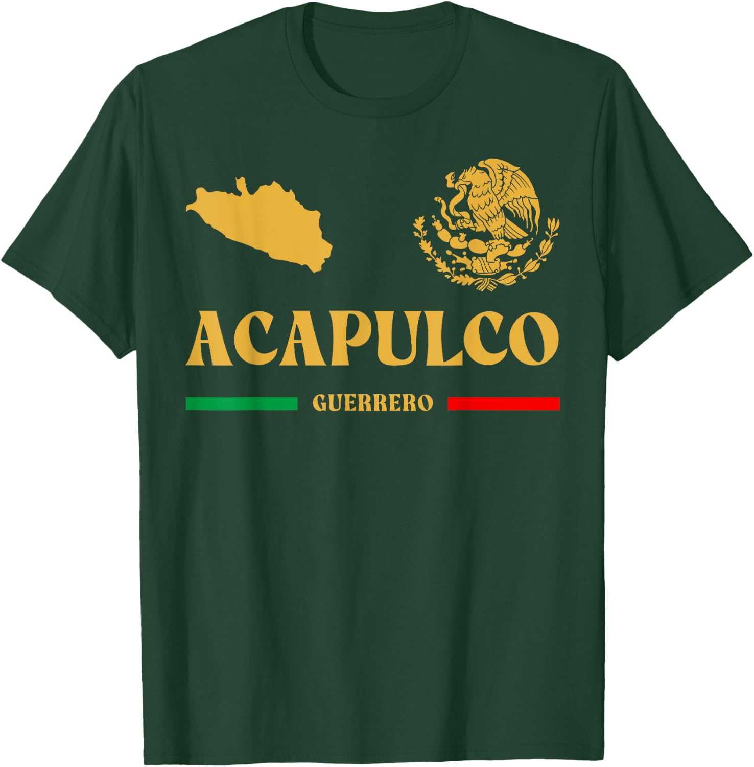 Acapulco Emblem, Acapulco Guerrero, Acapulco T-Shirt - T-Shirt | Forest