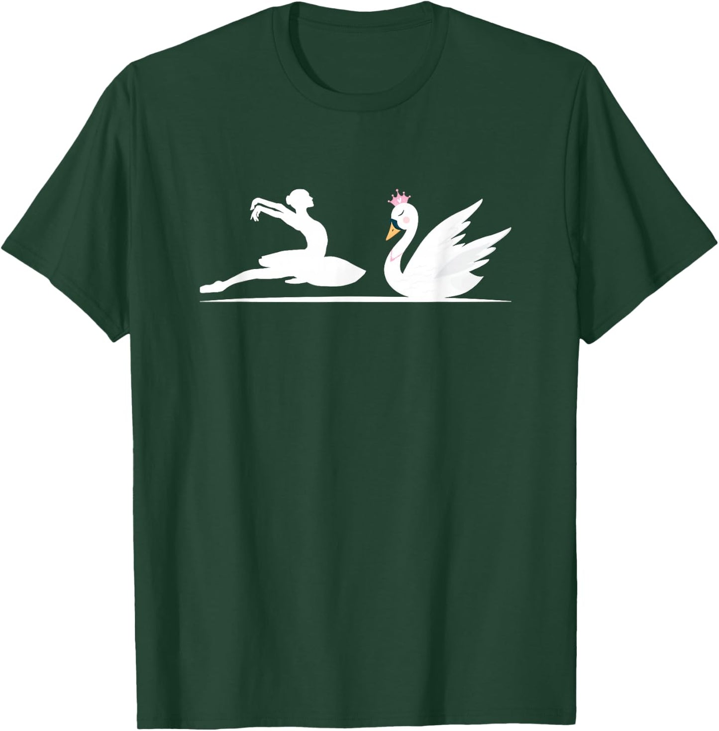 Swan Queen Ballet | Waterfowl | Swan Lovers T-Shirt - T-Shirt | Forest