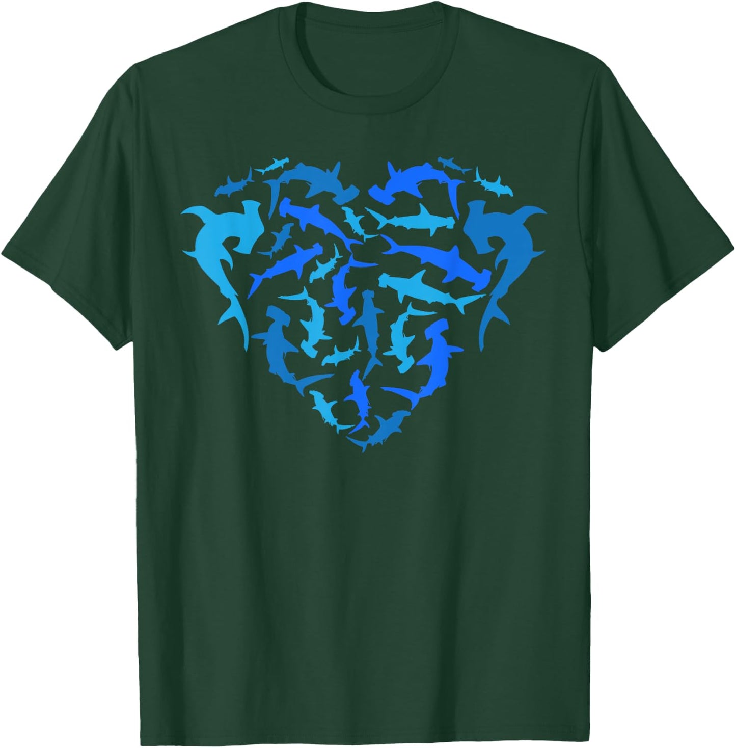 Hammerhead Shark Marine Biology Underwater Animal T-Shirt - T-Shirt | Forest
