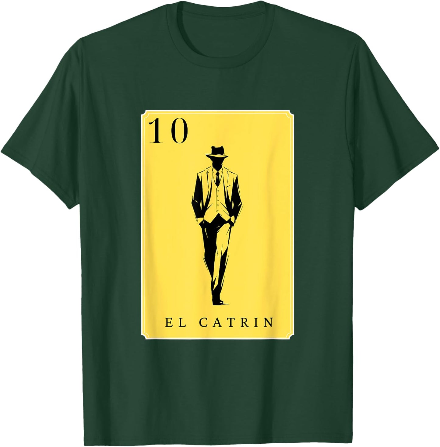 El Catrin Funny Spanish-Mexican Bingo Cards El Catrin T-Shirt - T-Shirt | Forest