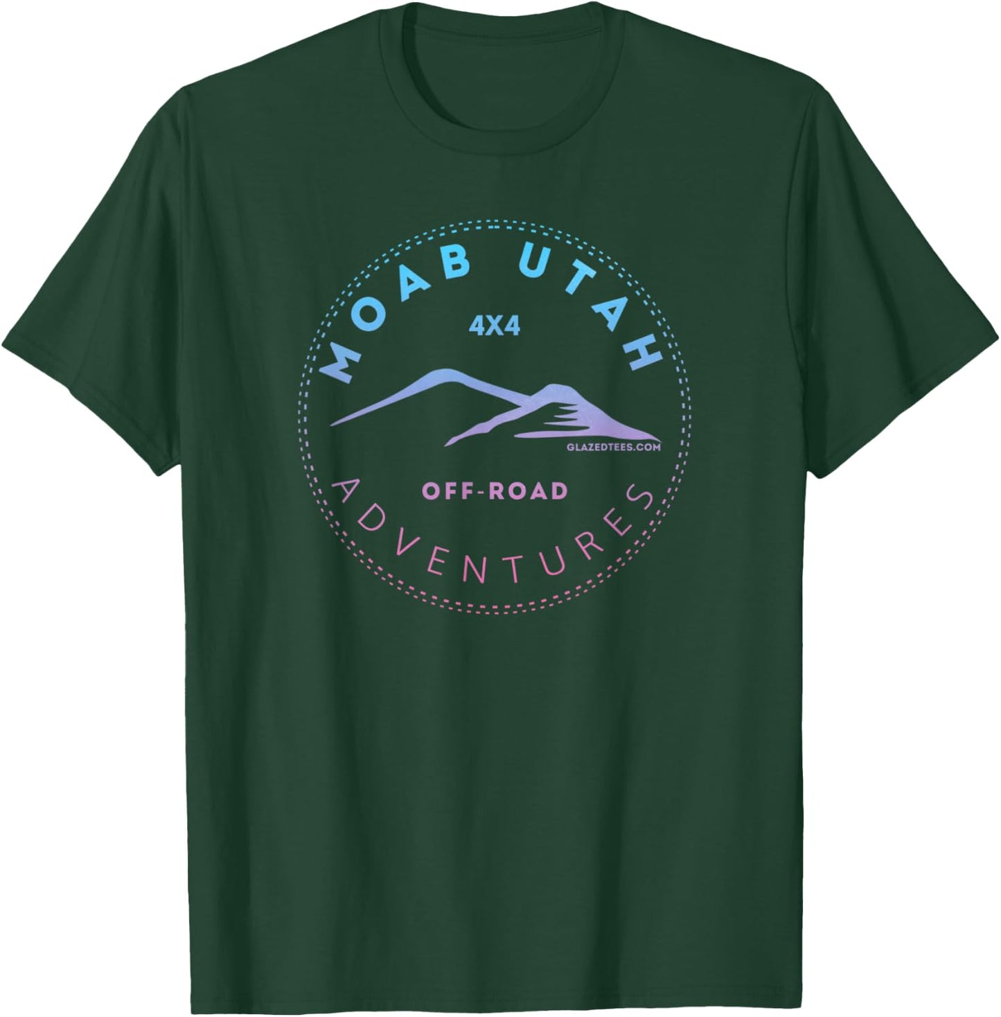 Moab Utah 4x4 Off Road Retro Adventures T-Shirt - T-Shirt | Forest