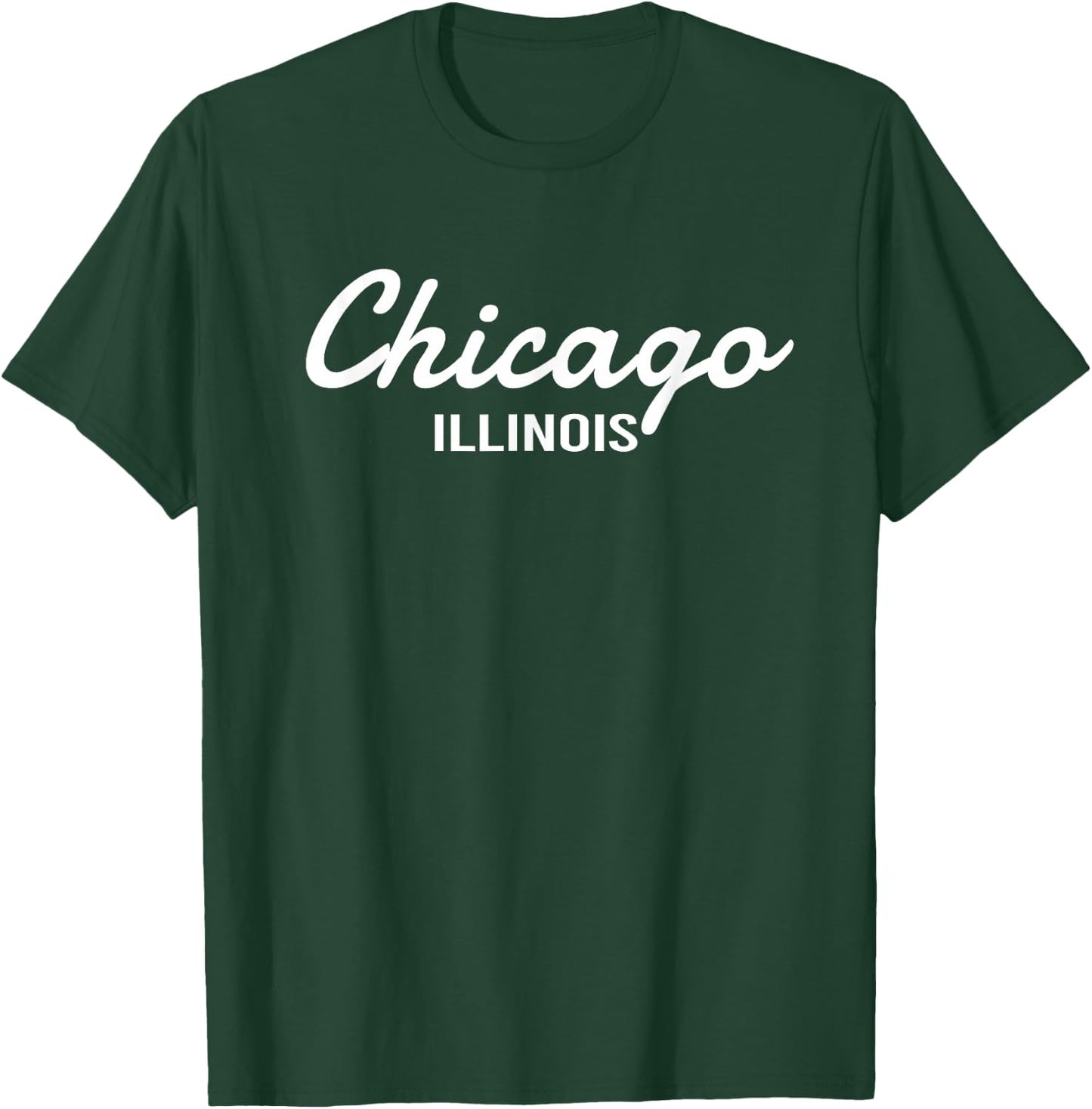 Chicago - Illinois - Throwback Design - Classic T-Shirt - T-Shirt | Forest