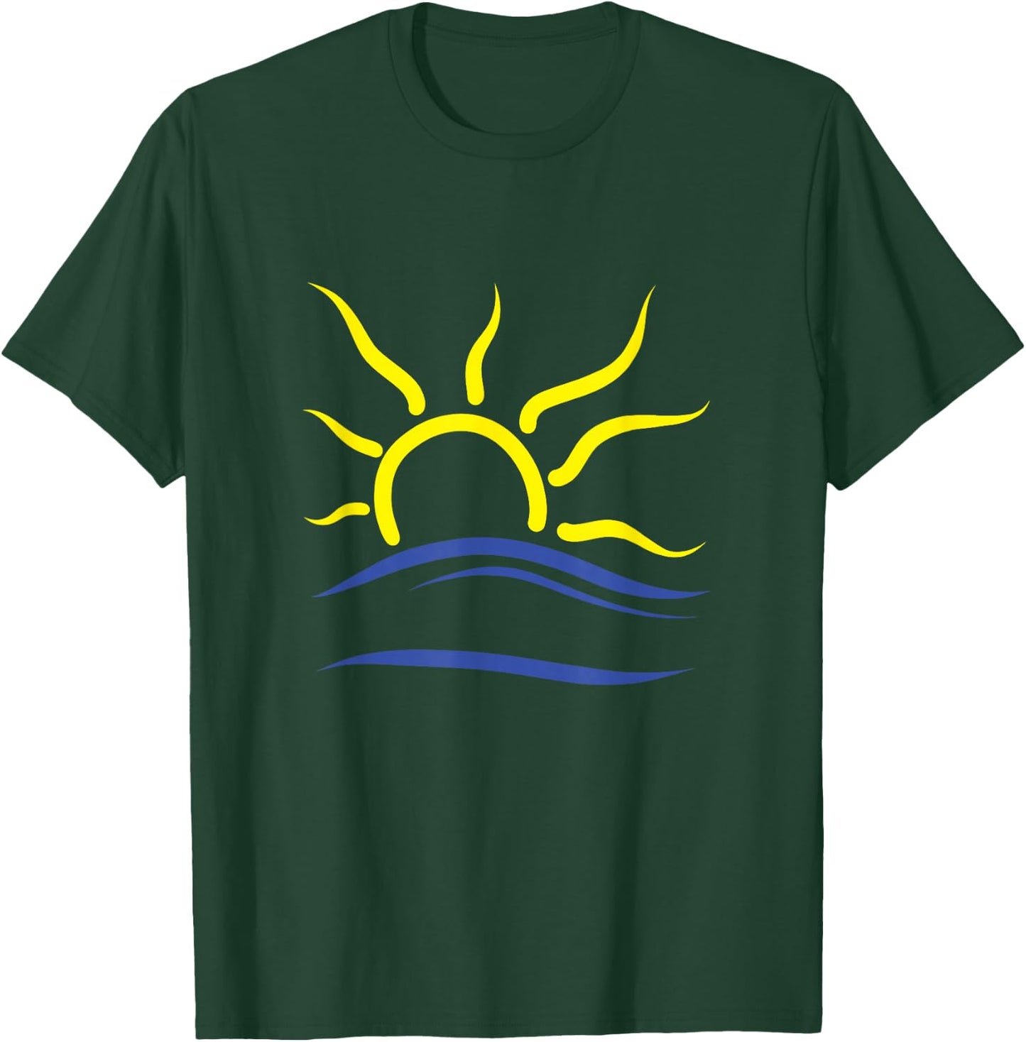 Naturist Symbol and Nudist Pendant Design T-Shirt - T-Shirt | Forest