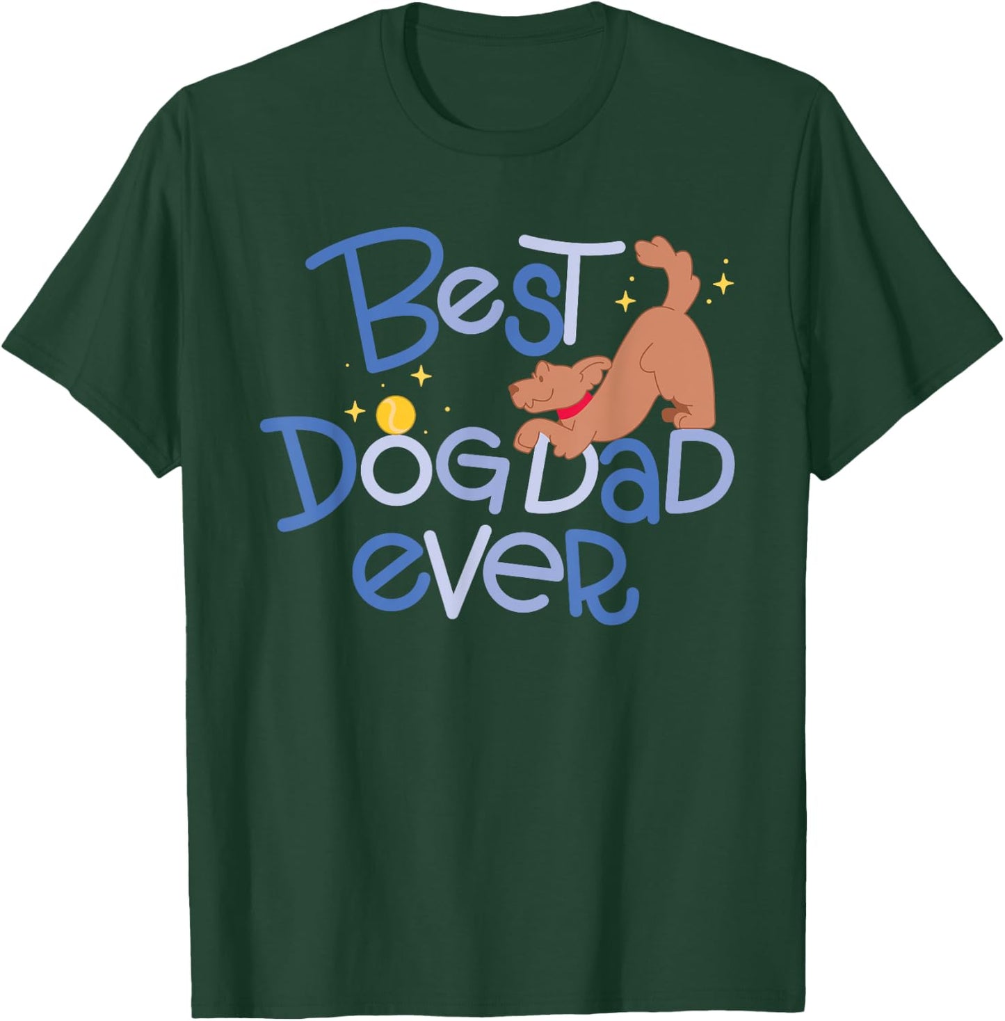 Best Dog Dad Ever Men Women Kids T-Shirt - T-Shirt | Forest
