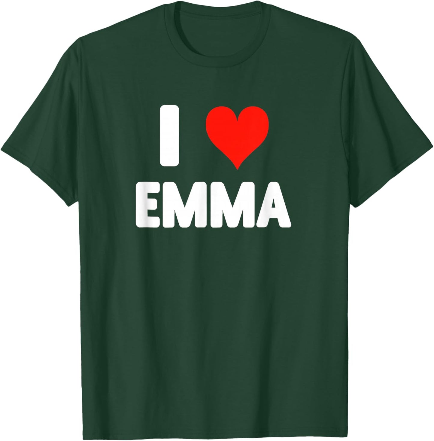 I Love Emma - Heart T-Shirt - T-Shirt | Forest