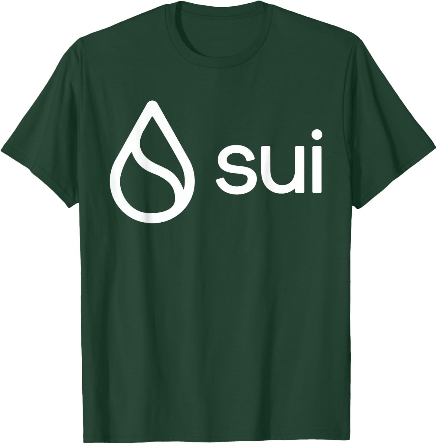 SUI Crypto Coin Fanboi Black Sui Coin Crypto Women's -Adults Small Classic Fit Short Sleeve T-Shirt - T-Shirt | Forest