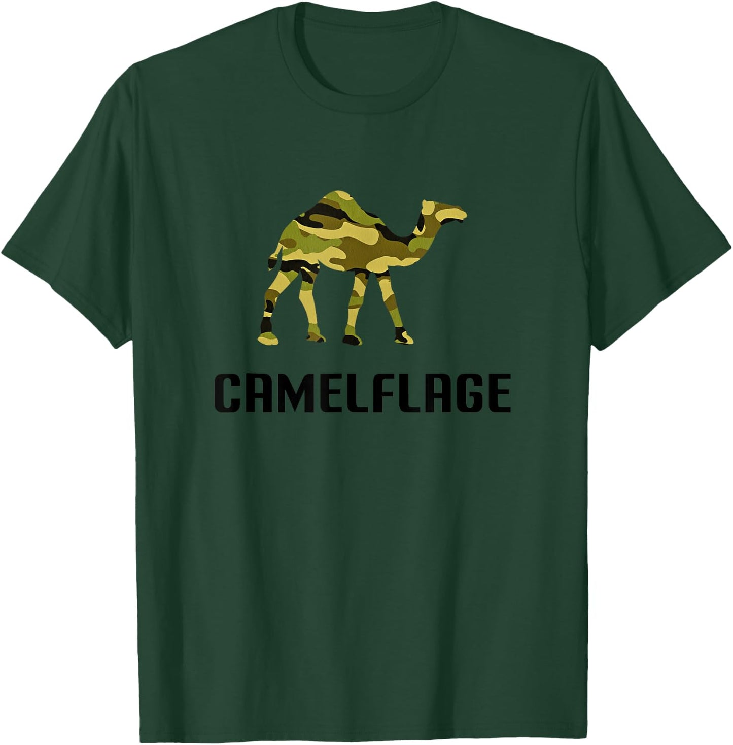Camelflage Shirt Funny Camel Camo Camouflage Army T-Shirt - T-Shirt | Forest