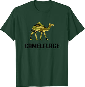 Camelflage Shirt Funny Camel Camo Camouflage Army T-Shirt - T-Shirt | Forest