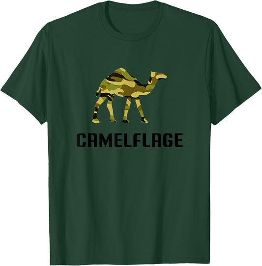 Camelflage Shirt Funny Camel Camo Camouflage Army T-Shirt - T-Shirt | Forest