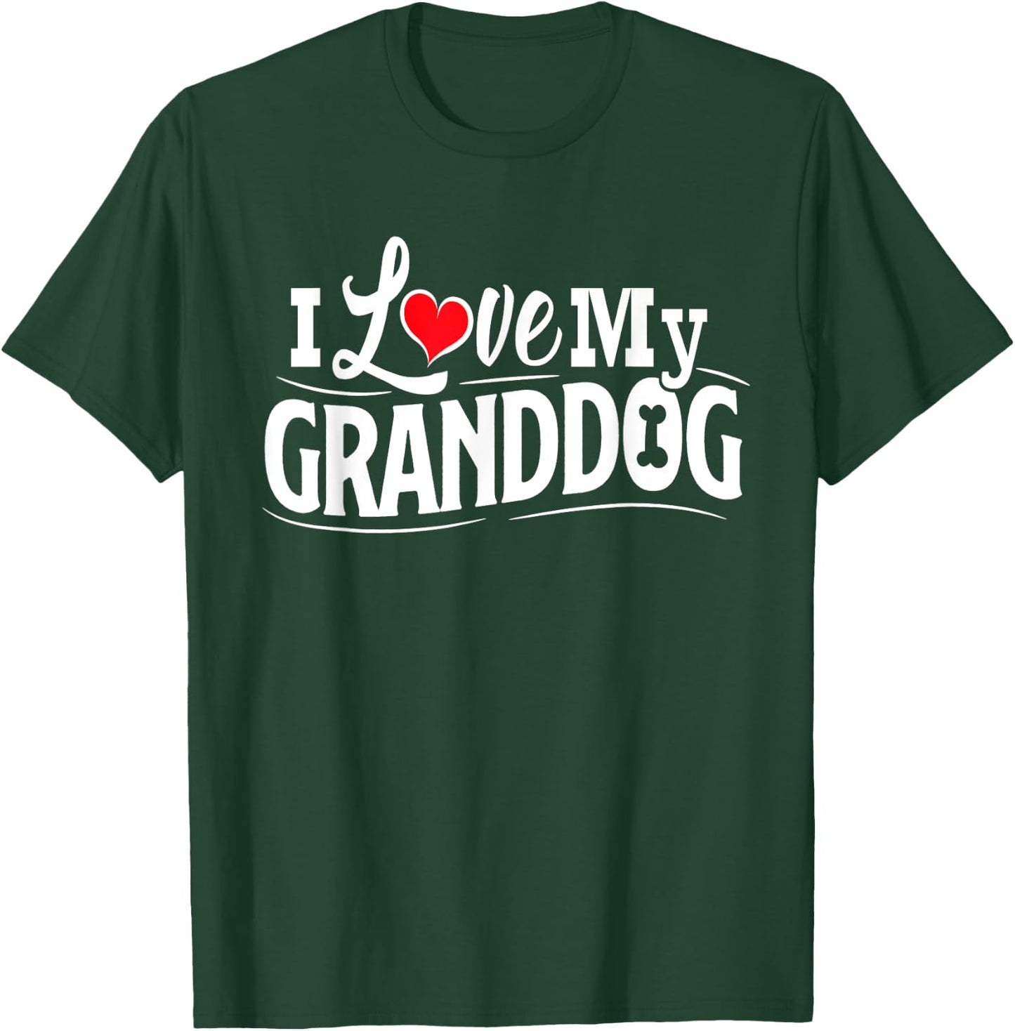 Granddog Presents I Love My Granddog Granddog Shirt Grandog T-Shirt - T-Shirt | Forest