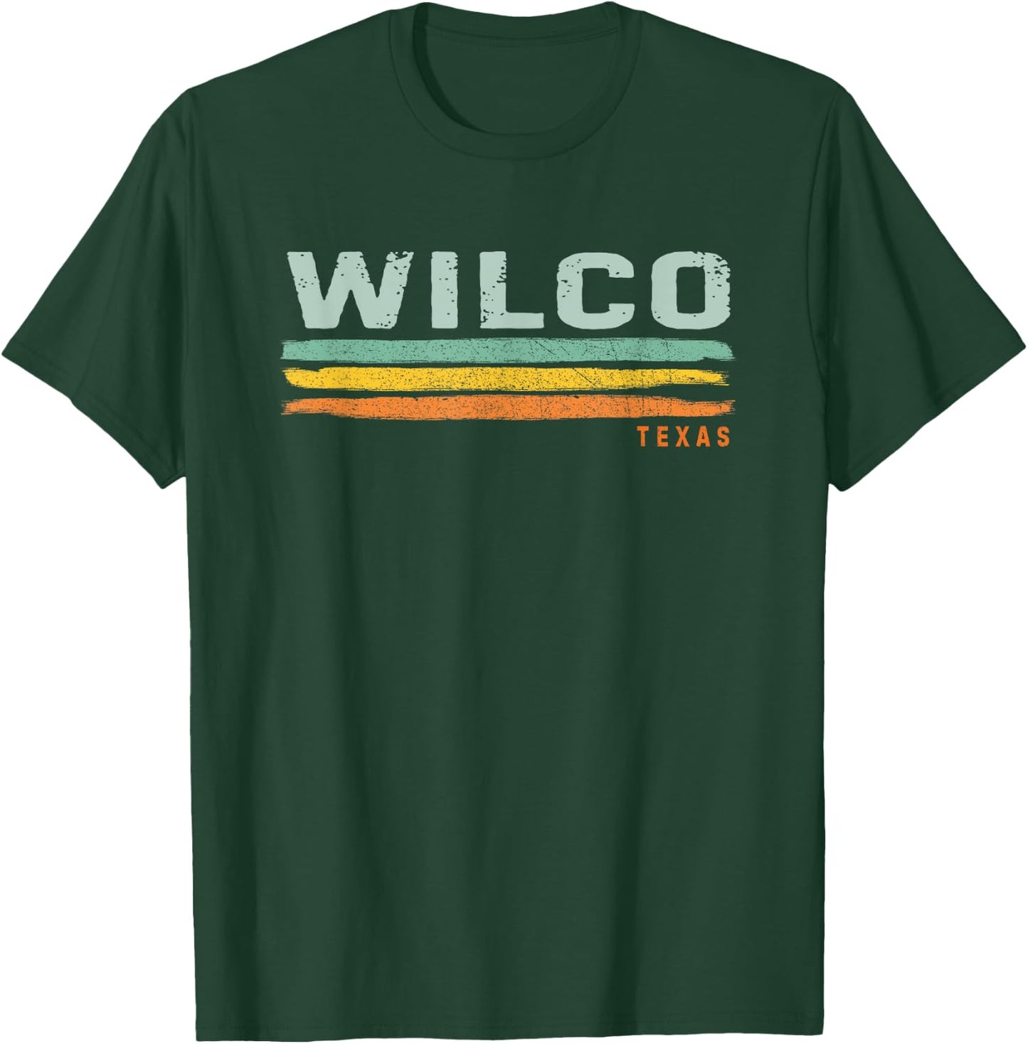 Vintage Stripes Wilco TX T-Shirt - T-Shirt | Forest