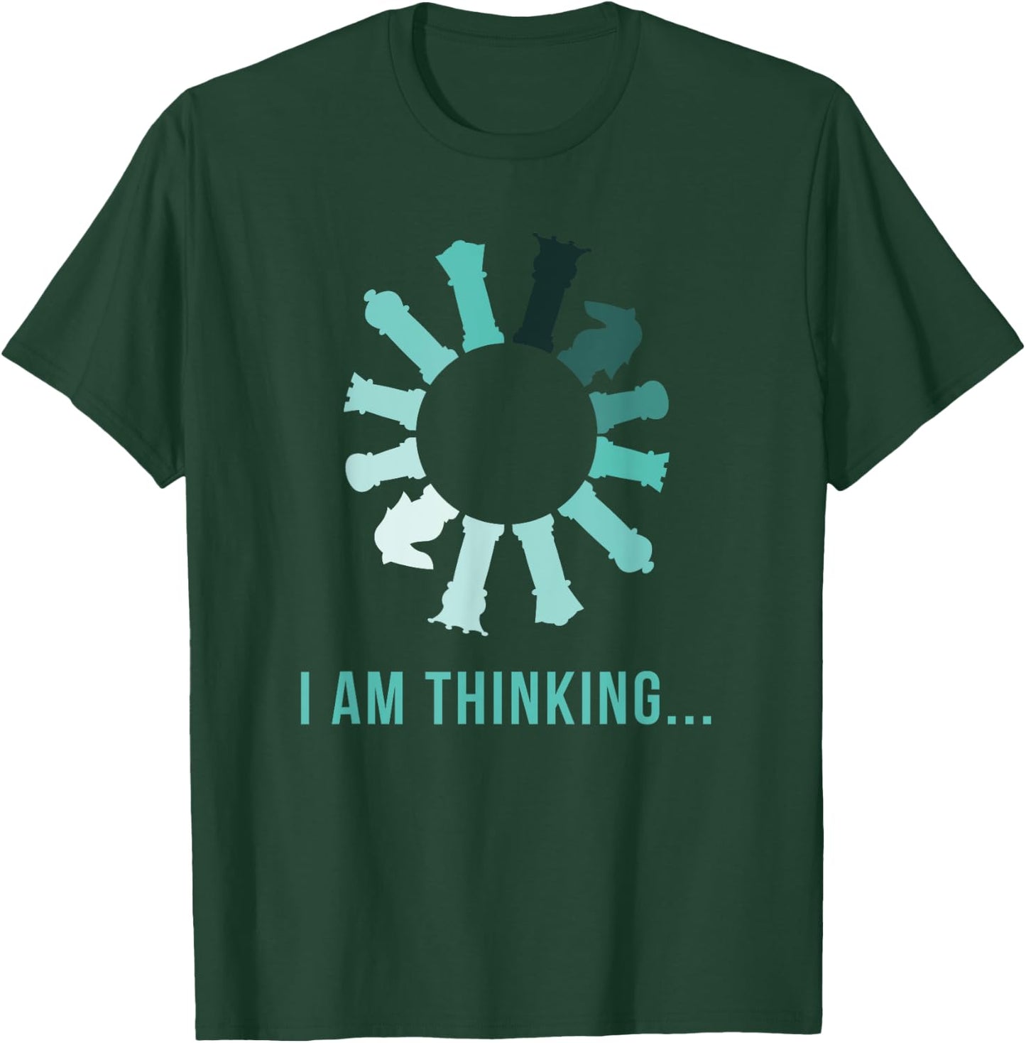 Funny Chess Chess Player Thinking T-Shirt - T-Shirt | Forest