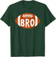 Football Player's Brother Proud Football Bro - Men's Black Sports - Small - Short Sleeve - - Modern Applique - Football Theme - Casual Wear T-Shirt - T-Shirt | Forest