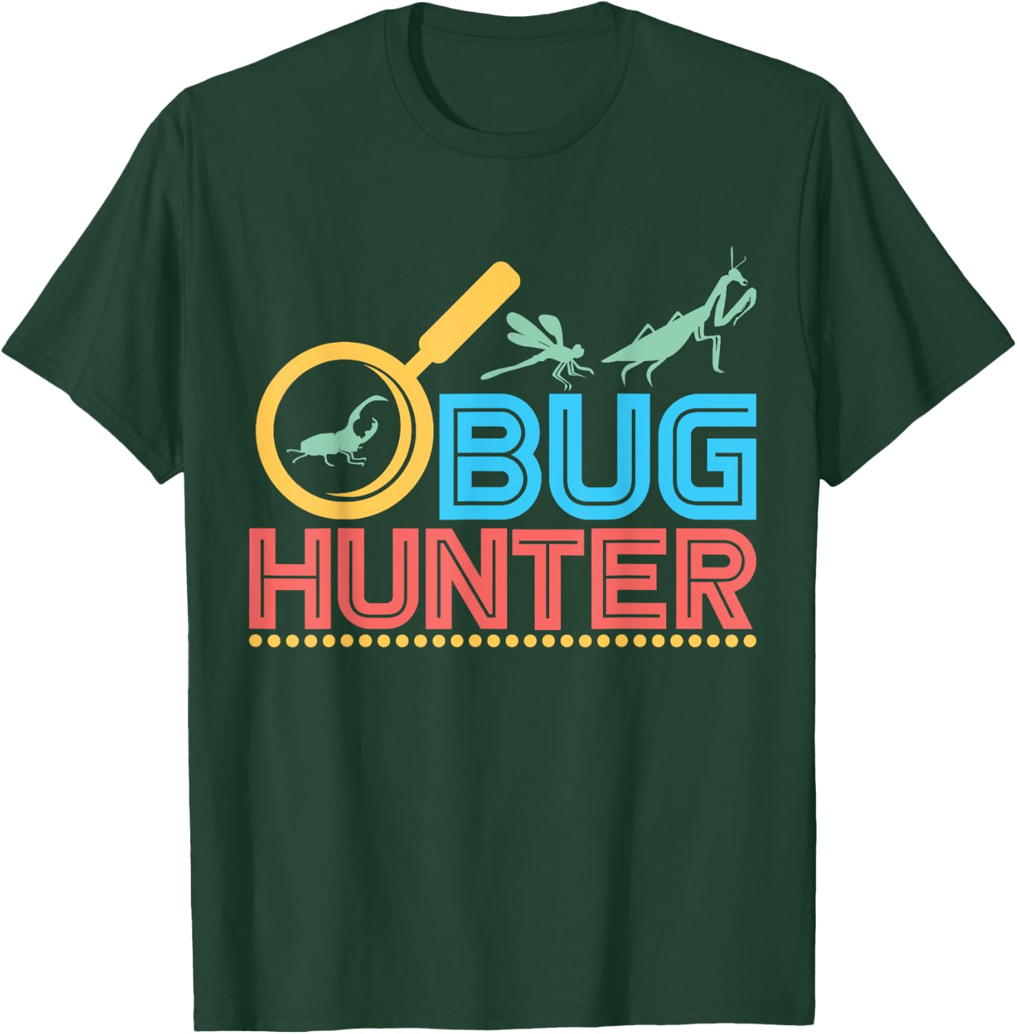 Bug Hunter Entomologist Insects for Boys Girls Kids T-Shirt - T-Shirt | Forest