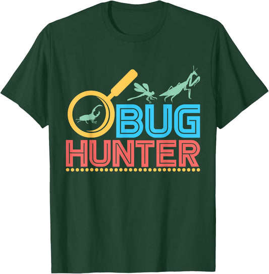 Bug Hunter Entomologist Insects for Boys Girls Kids T-Shirt - T-Shirt | Forest
