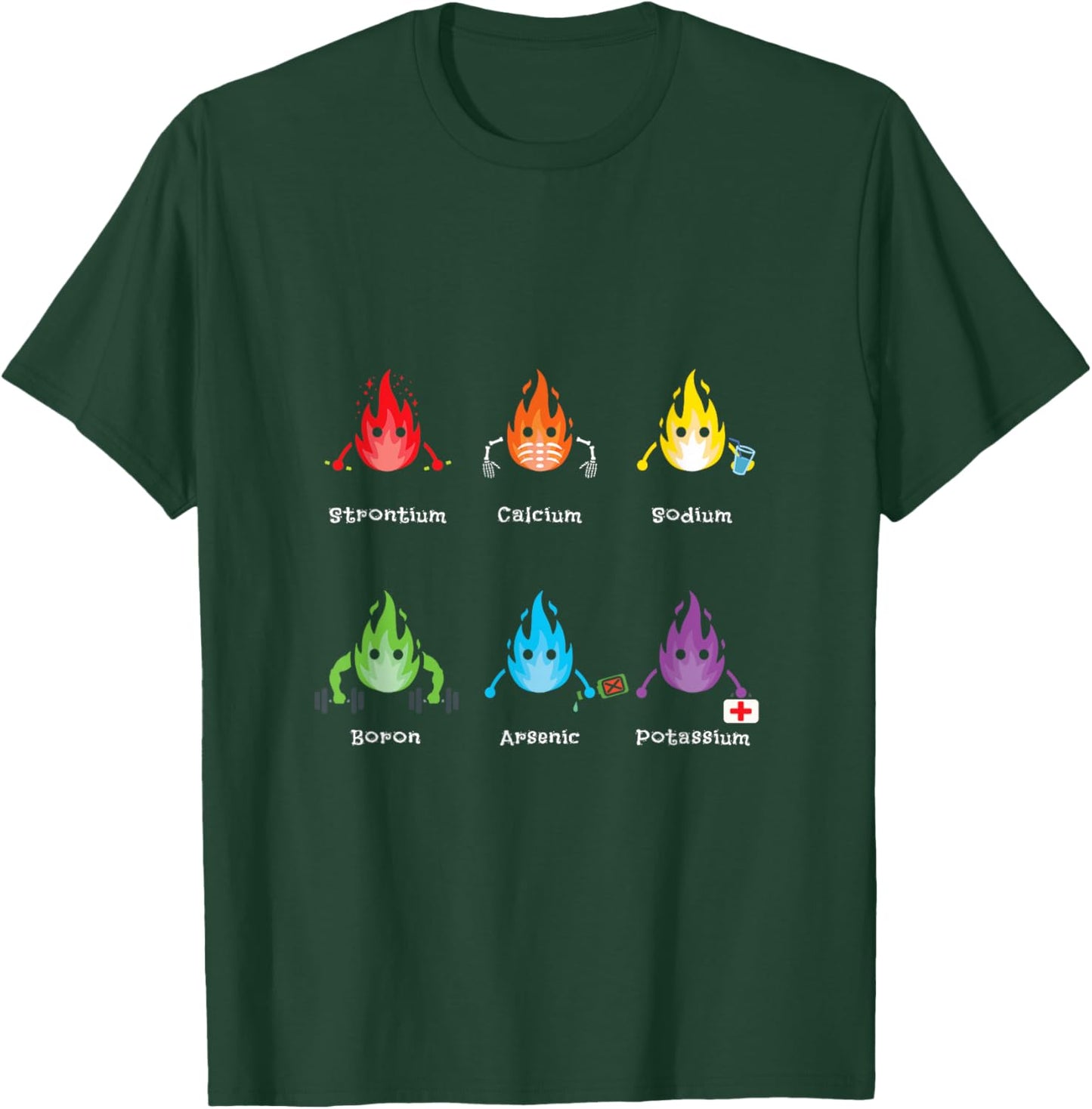 Periodic Elements Chemistry Lovers Science Teacher T-Shirt - T-Shirt | Forest