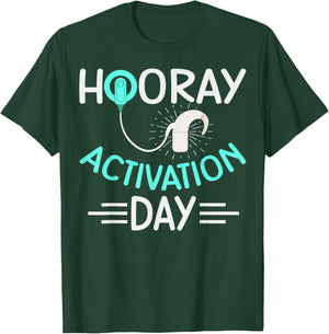 Cochlear Implant Design for a Cochlear Implant User T-Shirt - T-Shirt | Forest