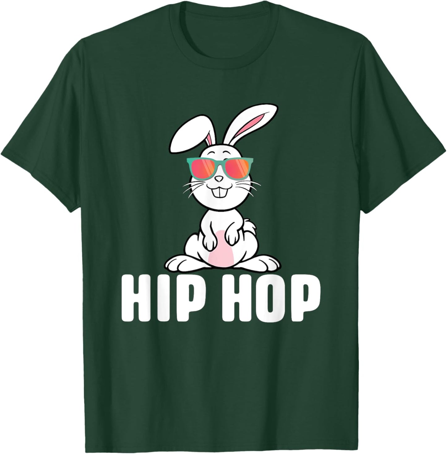Hip Hop - Hipster Easter Sunday Bunny Christian Egg Hunting T-Shirt - T-Shirt | Forest