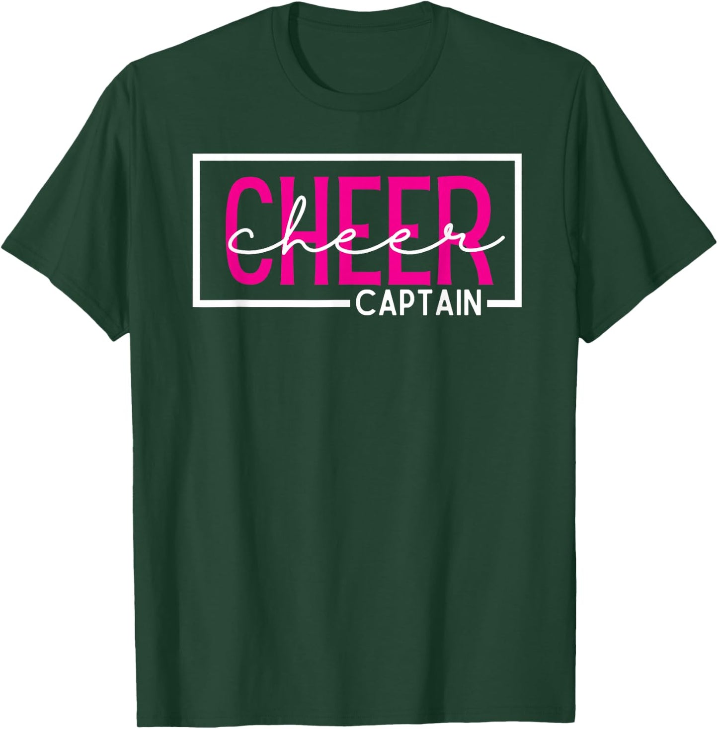 Cheer Captain Cheerleading T-Shirt - T-Shirt | Forest