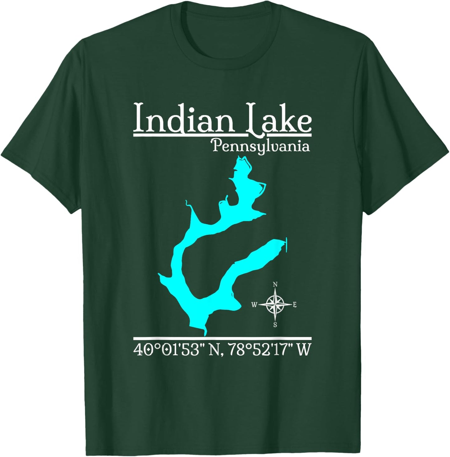 Indian Lake, Pennsylvania T-Shirt - T-Shirt | Forest