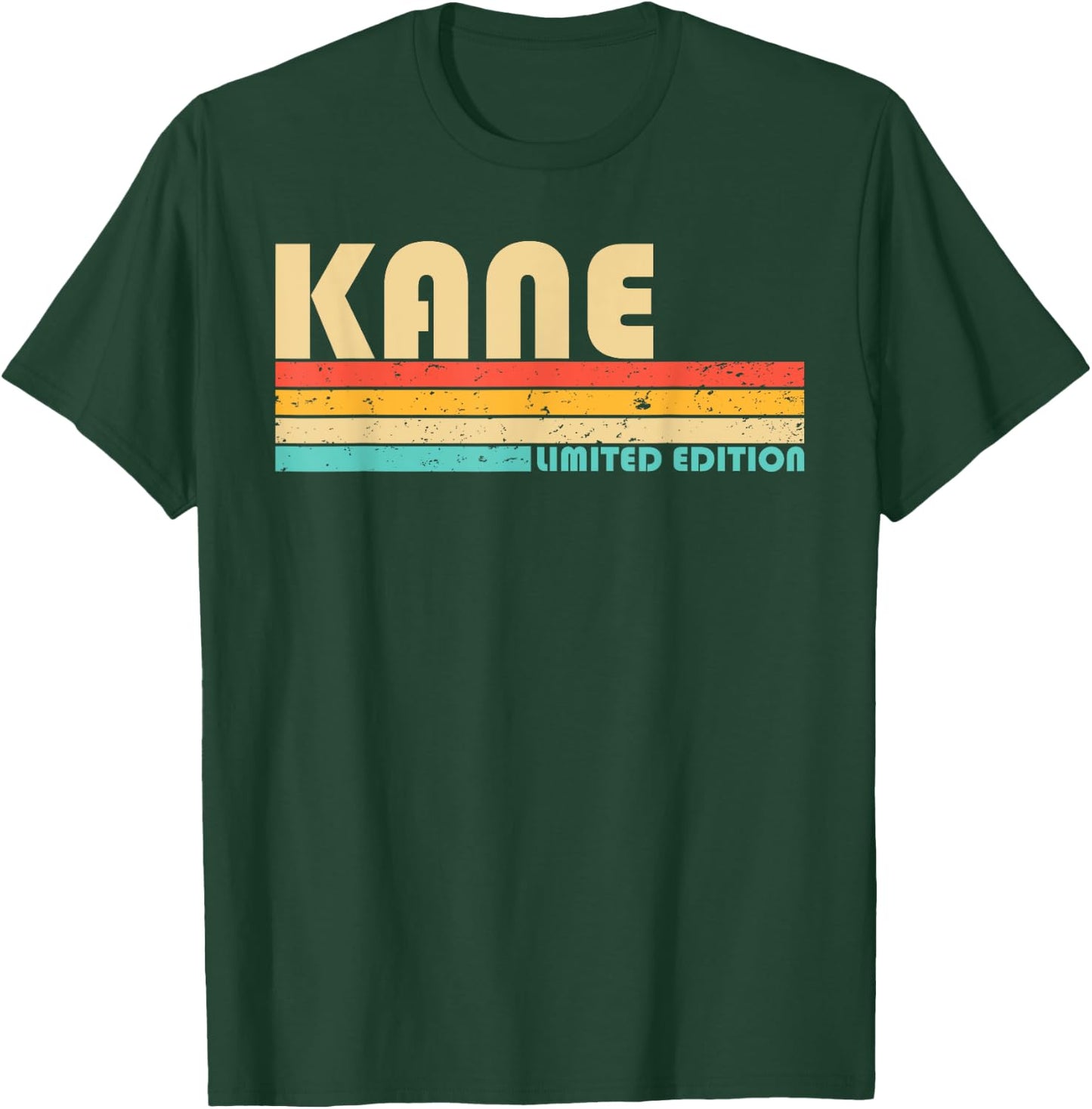 KANE Surname Funny Retro Vintage 80s 90s Birthday Reunion T-Shirt - T-Shirt | Forest