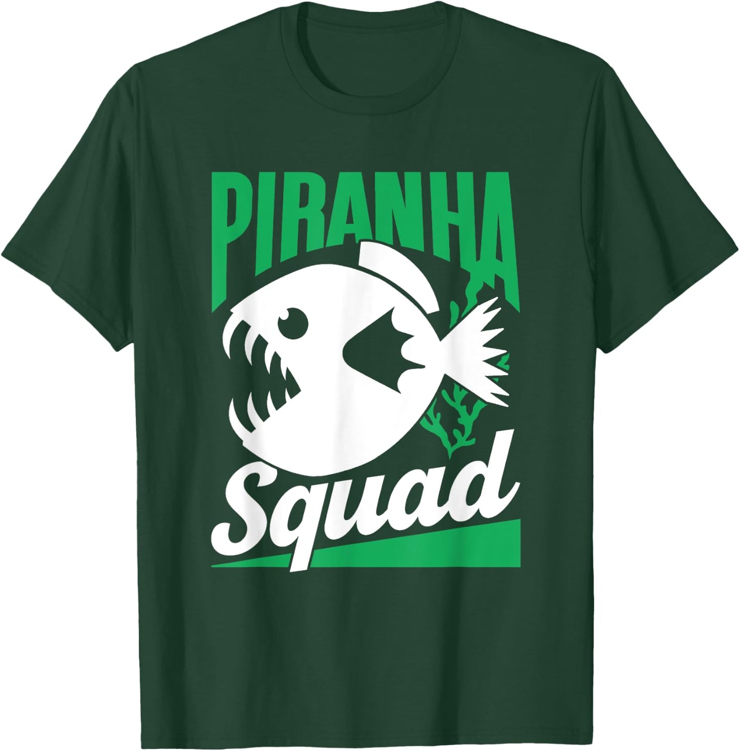 Piranha Squad Retro Lover Piranhas Fish T-Shirt - T-Shirt | Forest